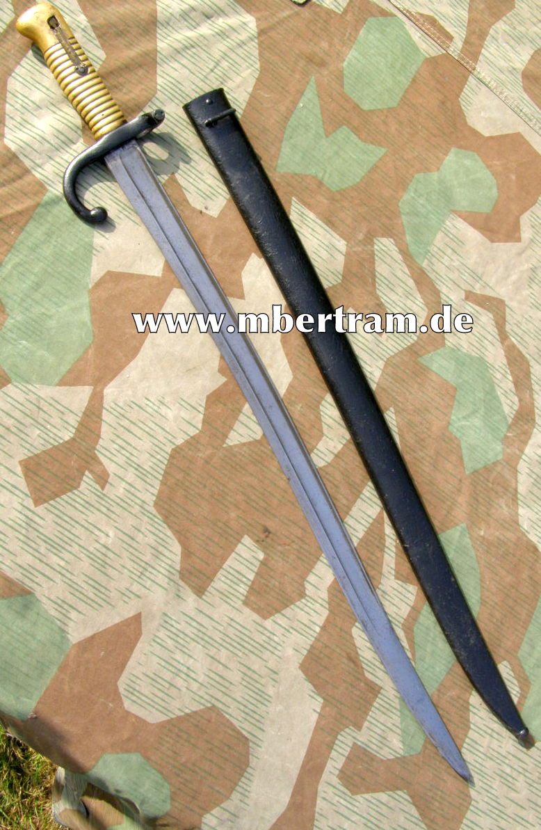 11114-4 Frankreich Säbelbajonett M 1866, Hst.: "Cohat 1870"