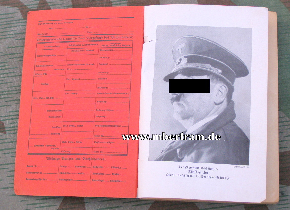 12102-2 Der Dienstunterricht im Heere für den Kanonier 1938/39