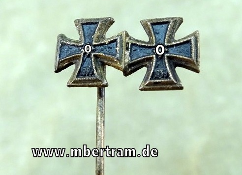 Eisernes Kreuz 1939 1. und 2. Klasse - Miniatur,  9 mm