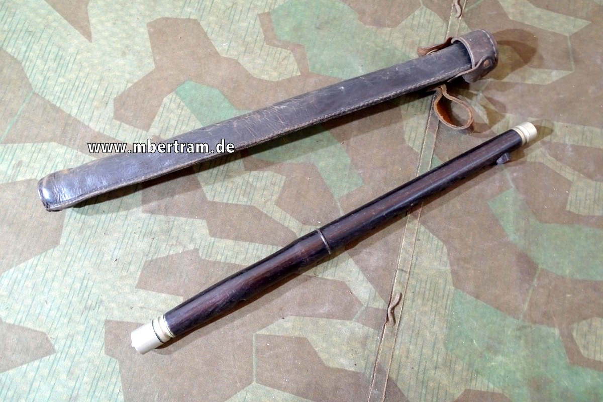 Militär/ Partei Querflöte mit Köcher, 1. / 2. Weltkrieg