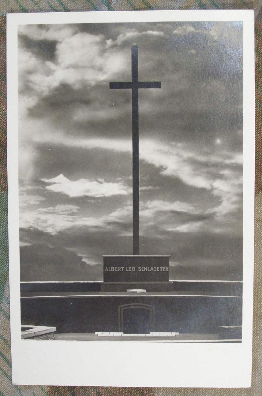 Propaganda Postkarte " Düsseldorf Schlageter Denkmal"