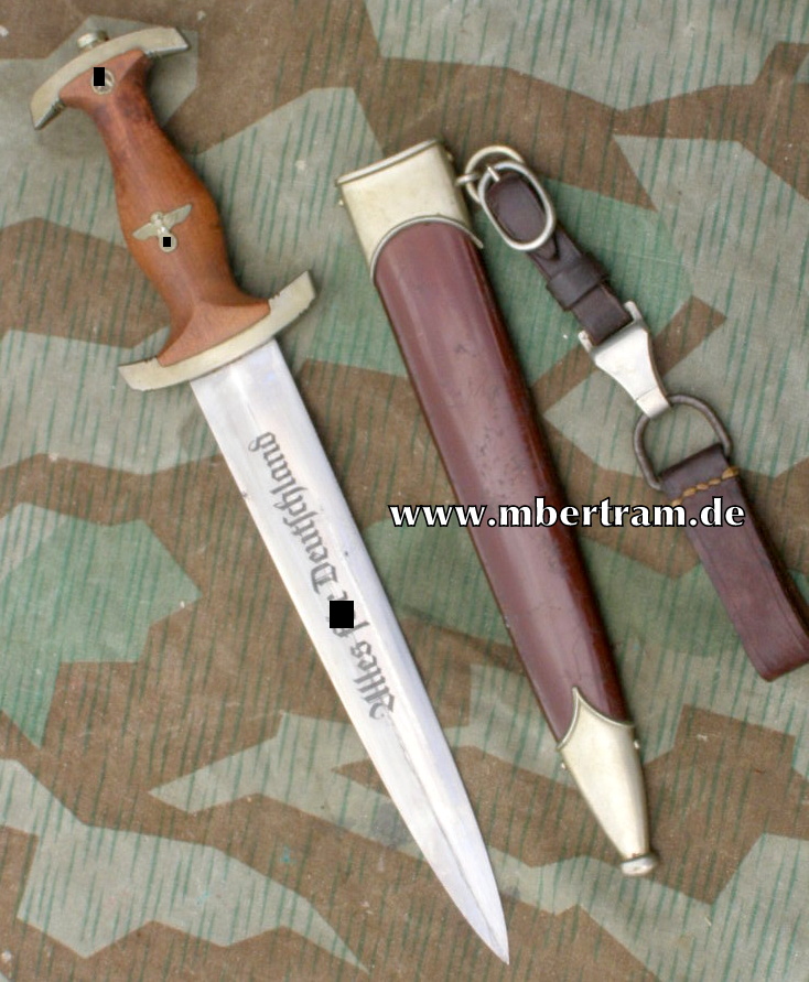 SA Dienstdolch M 1933, frühe Fertigung "Chromolit Solingen"