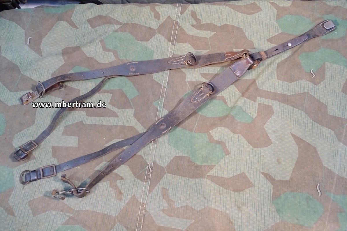 Wehrmacht Y-Riemen / Koppeltragegestell mit Hst. Marke