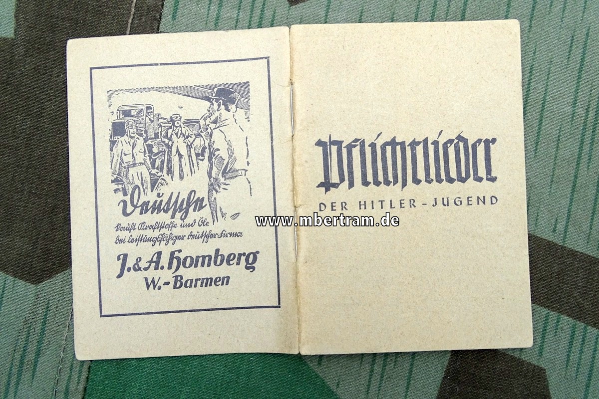 Pflichtlieder der Hitler-Jugend, Nur für den Dienstgebrauch
