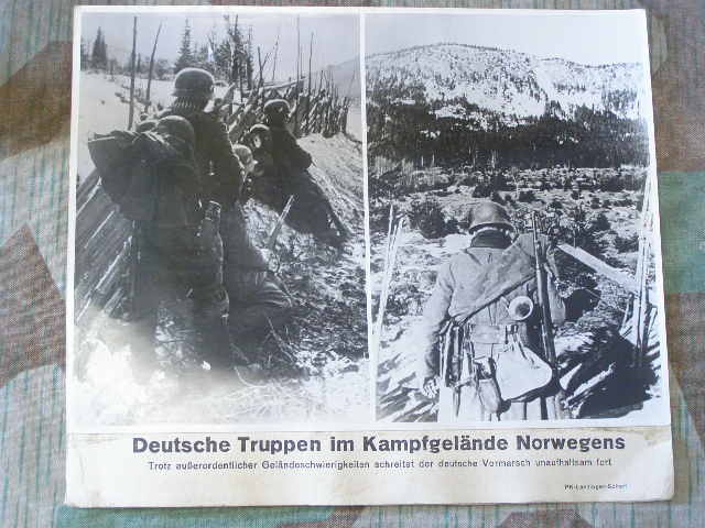 Grosses Pressefoto, Deutsche Truppen in Norwegen 1940