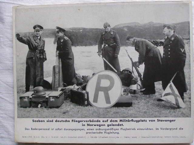 Foto: Landung deutscher Flieger in Stavanger Norwegen 1940
