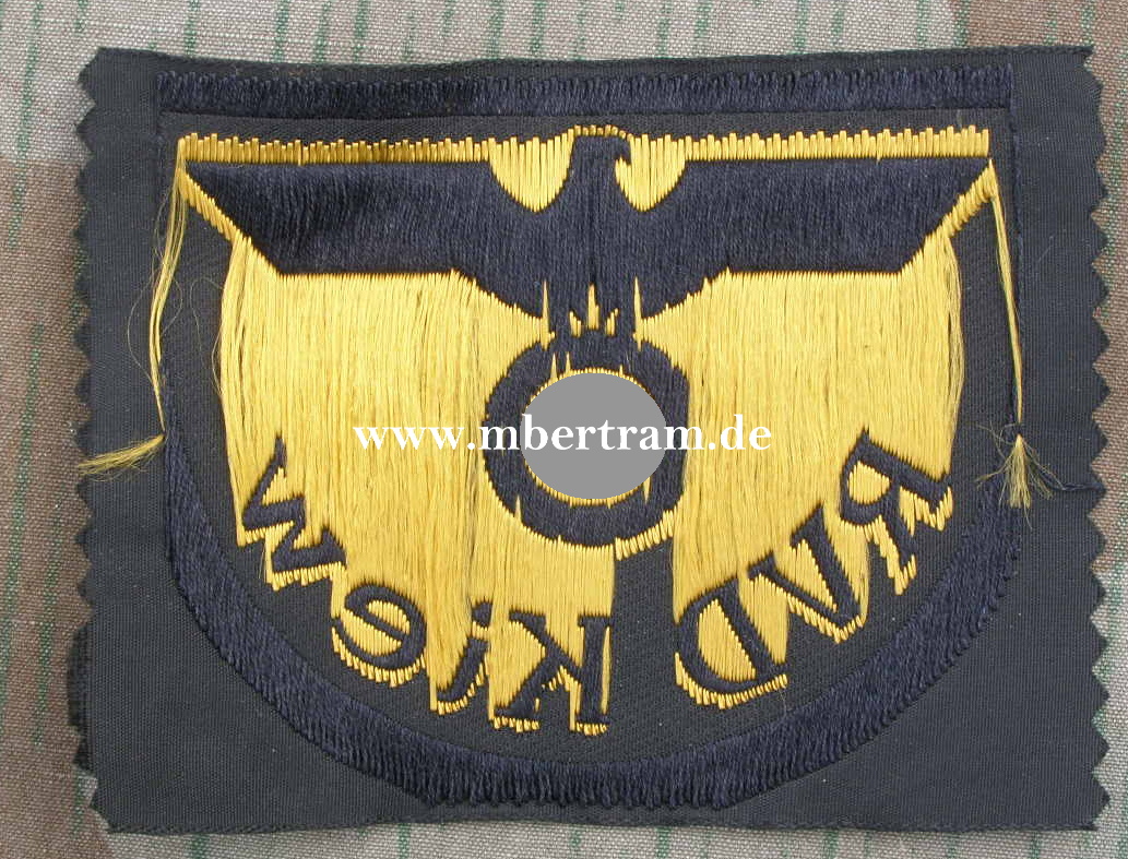 Reichsbahn Ärmeladler "RVD Kiew" ungetragen