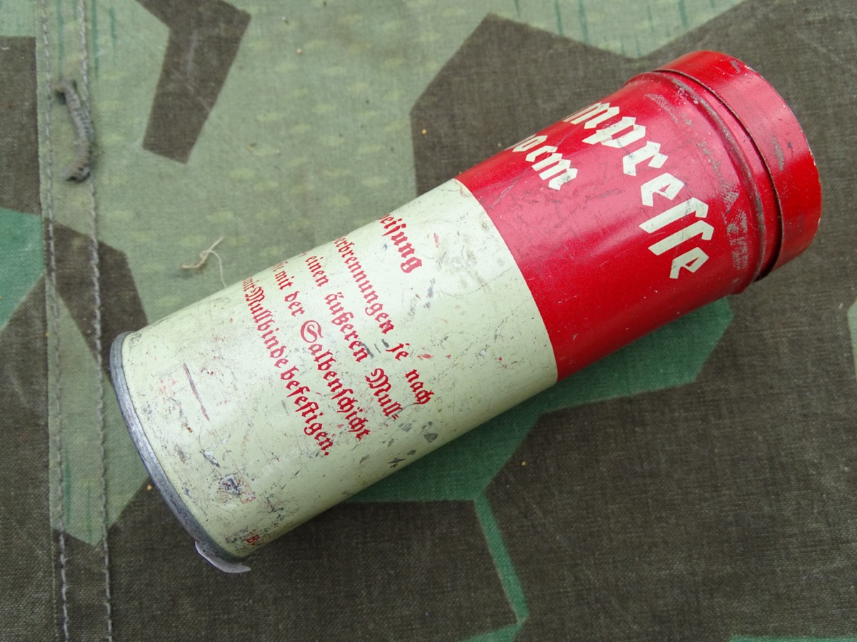 Brandkompresse Wehrmacht in Metalldose