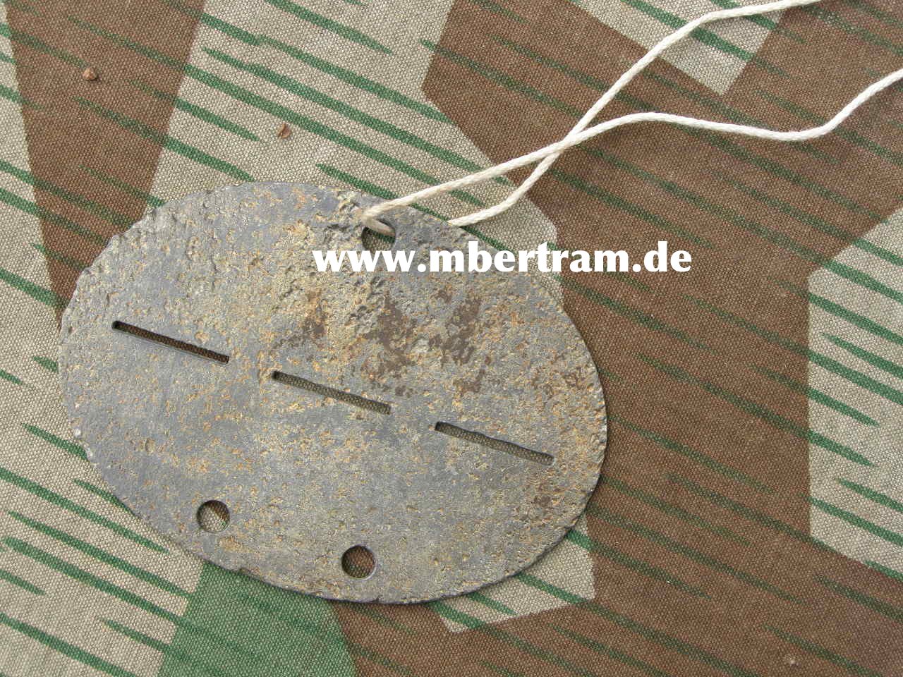 Wehrmacht Erkennungsmarke, Blanko, ungestempelt, Zink