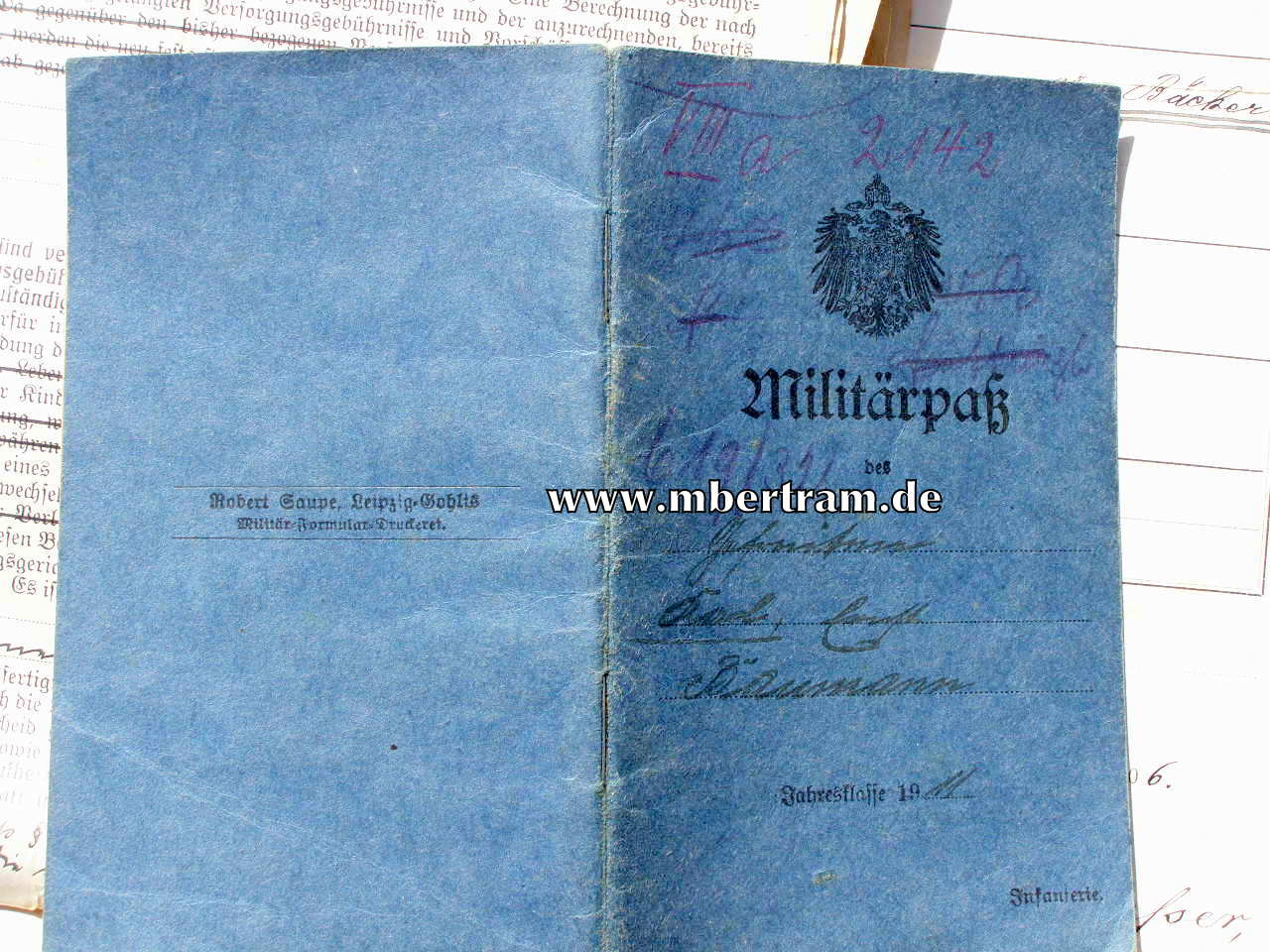 12438-13 Dokumenten: 2. Kp. Inf. Rgt. 137, Urkunde EK2...