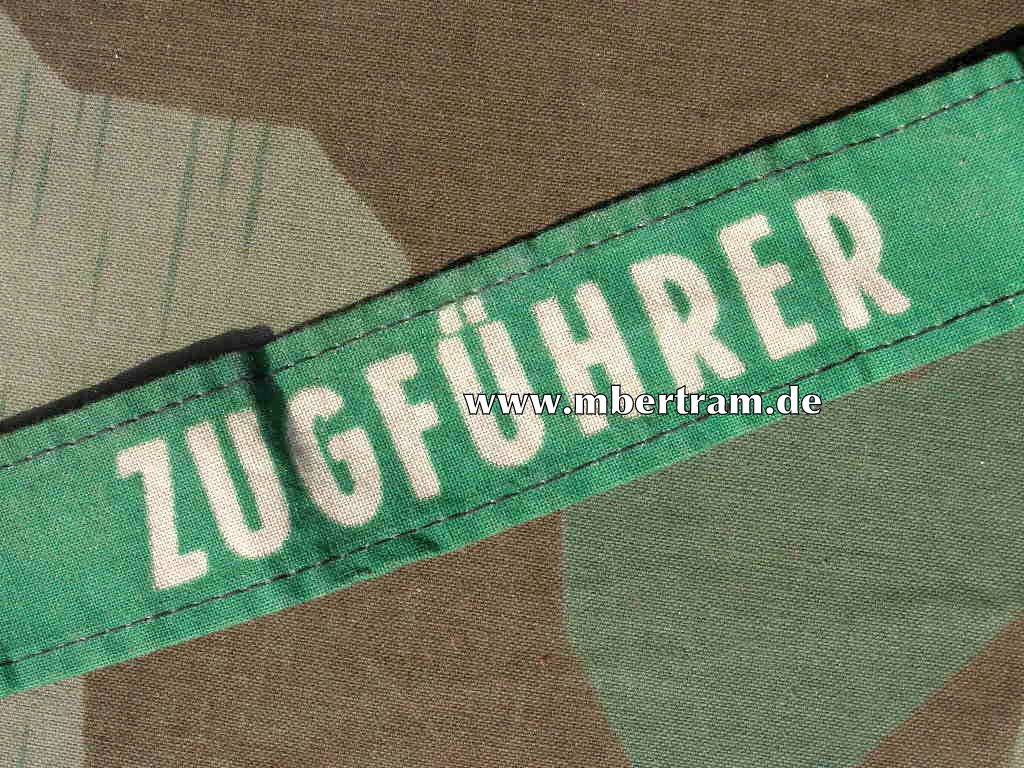 Ärmelband Luftschutz Zugführer. Volle Länge, 39x3,3cm.