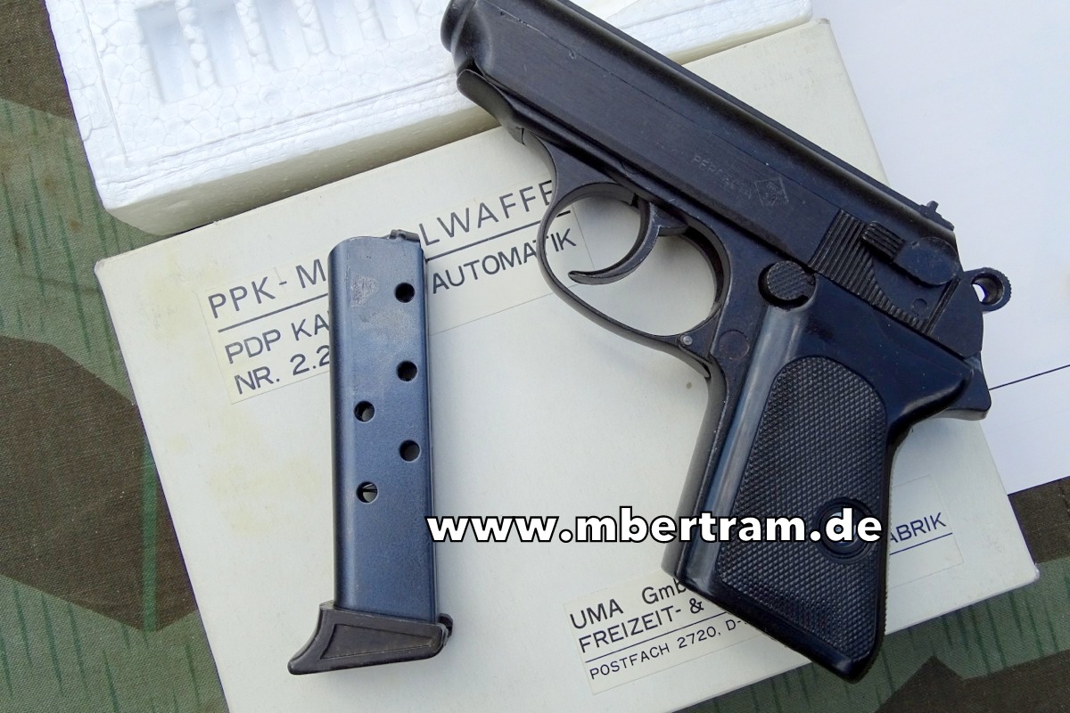 Walther PPK Offiziers- und Polizeipistole, 1:1 Modellwaffe aus Metall, Omega Ind.