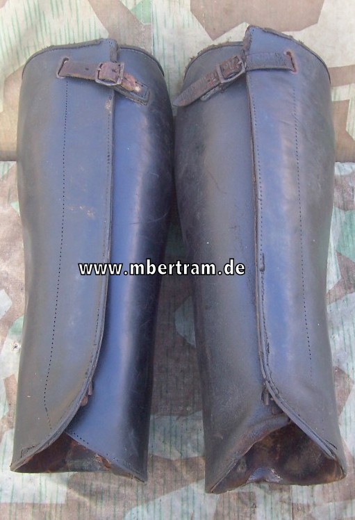 Wehrmacht/ SS, schwarze Ledergamaschen