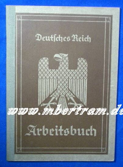 1982-6 Dokumente: Arb.buch, Militärpass 1WK, Wehrpass 2.WK