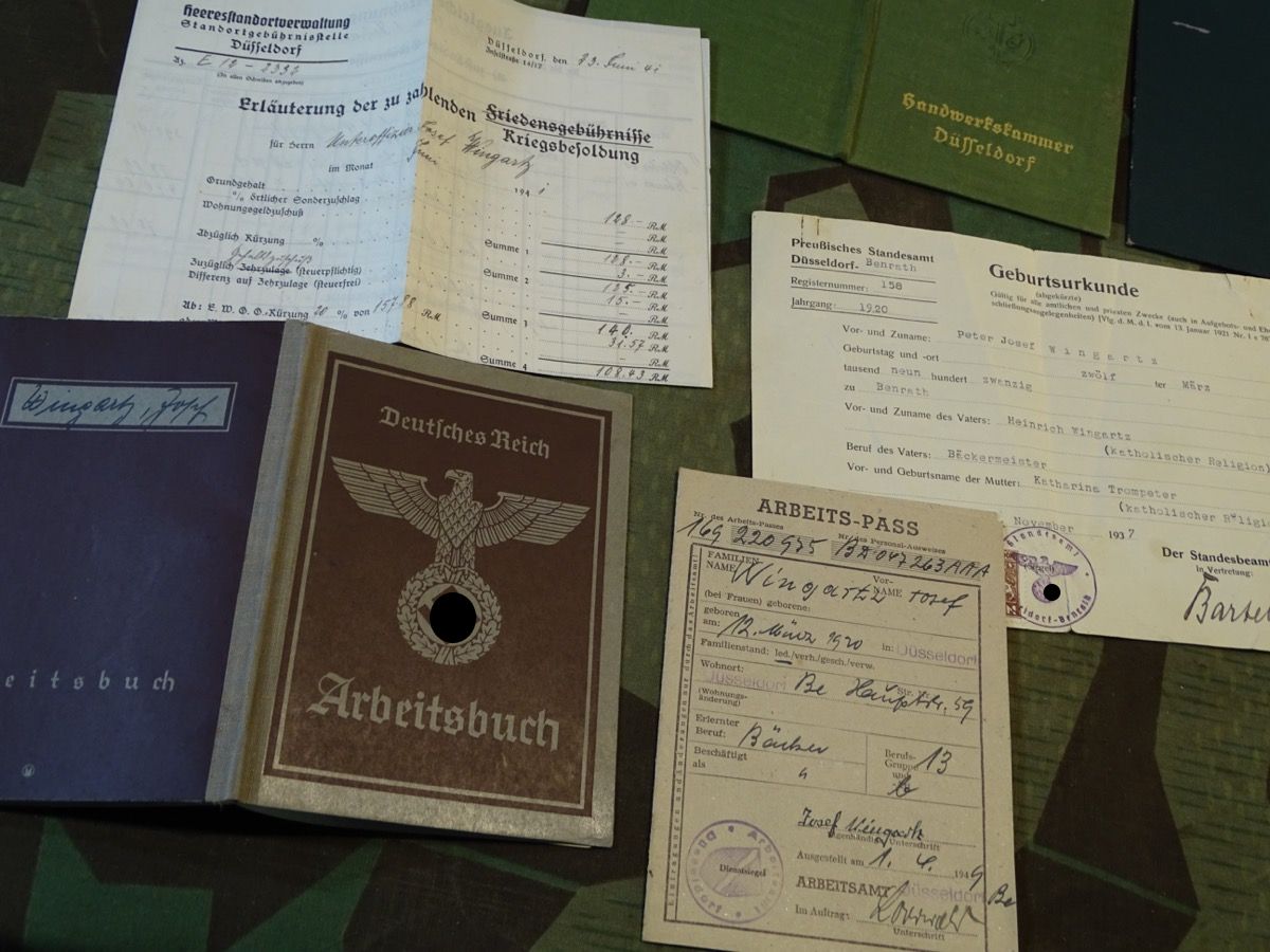 Foto und Dokumentennachlass, Afrika Korps Obergefr. Josef  W. 