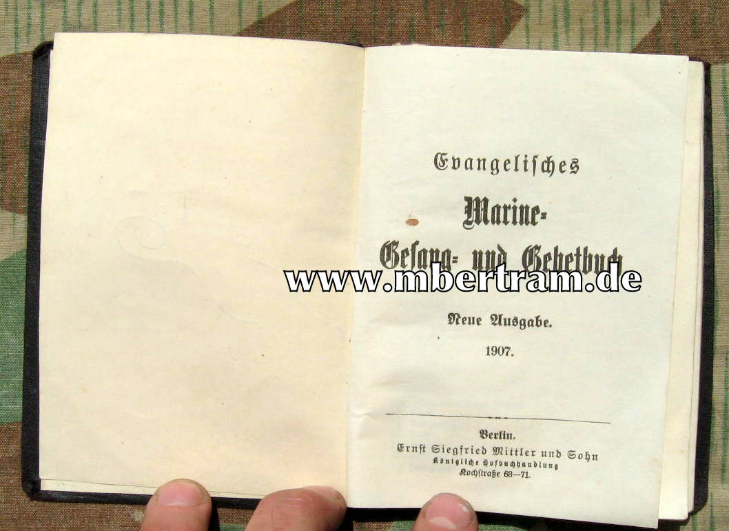 Kaiserliche Marine : Ev. Gesang- u. Gebetbuch 1907