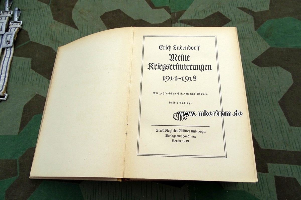 Ludendorff, Erich: Ludendorff meine Kriegserinnerungen 1914-1918