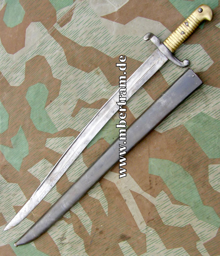 12544-5 Französisches Yatagan Bajonett Modell M 1842 mit Scheide