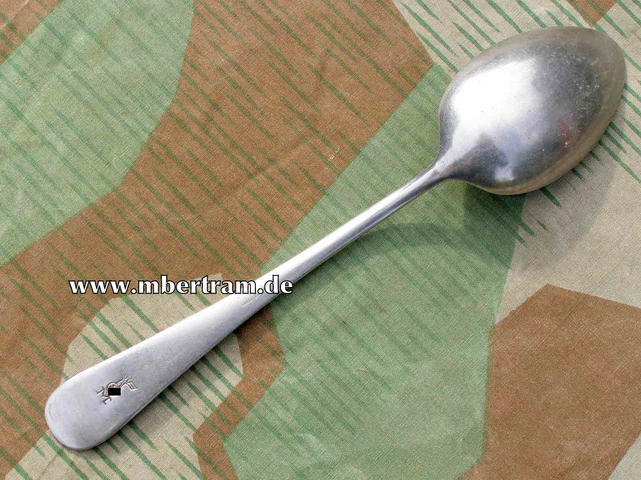 Kriegsmarine Löffel, Rostfrei KM Adler Stemplung über M.