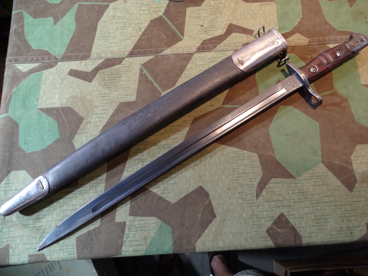 US 1. Weltkrieg Remington 1917, Lederscheide 2 Variante 24035