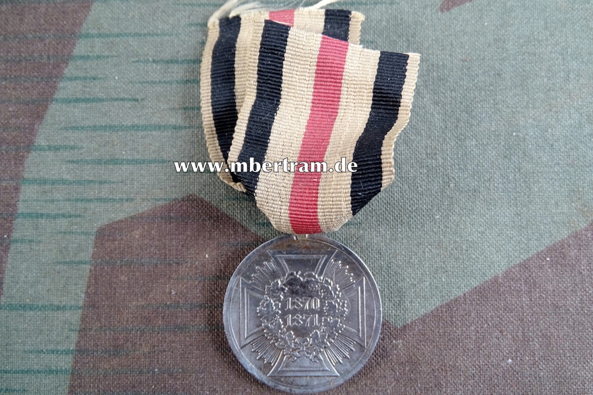 Preußen, Kriegsdenkmünze 1870/1871 Eisen, am Nichtkämpfer Band