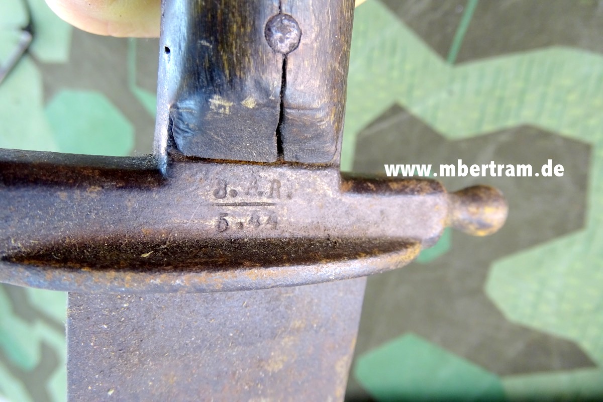 17732-11 Österreichischer Pioniersäbel M 1852 von 1862 mit Scheide, Truppenstempel, Foto