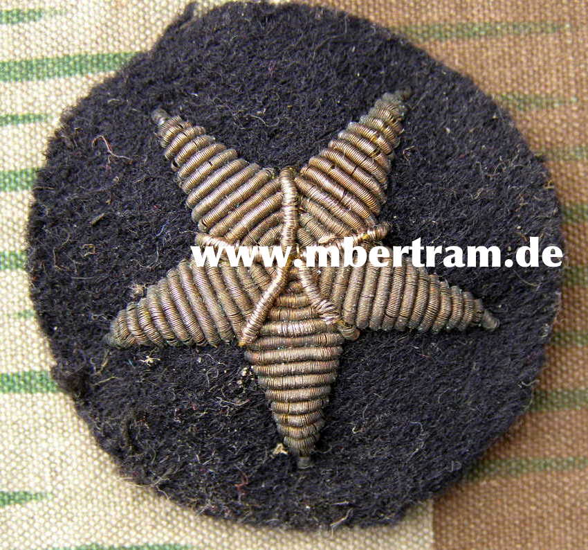 Ärmelabzeichen für einen Seeoffizier , Metallfaden
