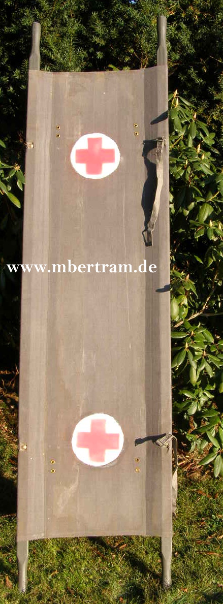 Sanitäter Krankentrage / Feldbett, wie Wehrmacht, grau.  Nur Abholung