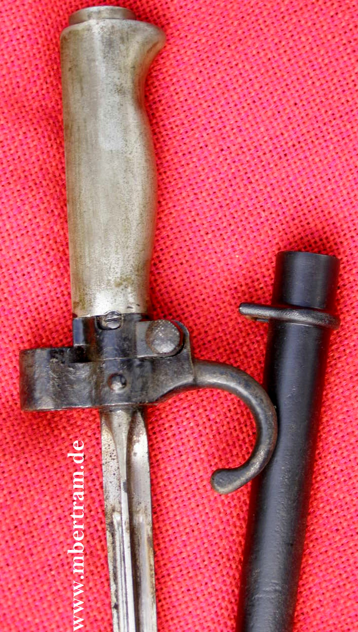10357-6 Lebel Bajonett M 86, Neusilbergriff, gebogene Parierstange