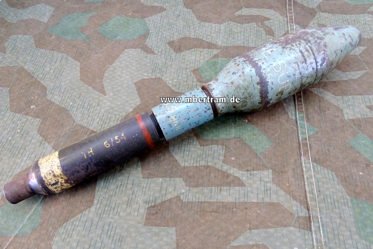 Deko Kopf für Bazoka Rakete, Rocket, Practice, 3.5-Inch, M29A2