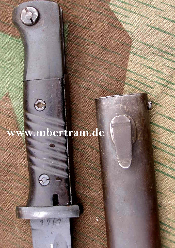 WH SEITENGEWEHR 84/98, 2. WK, Bakelitgriff, nrgl., Herder