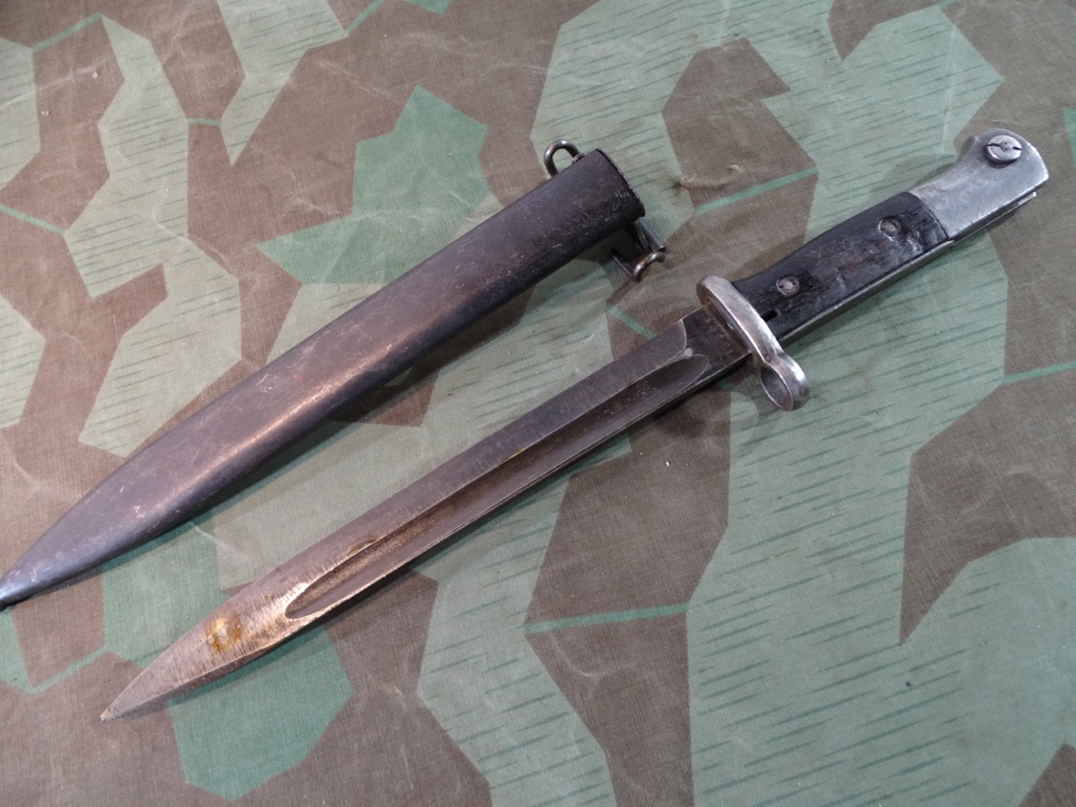 Seitengewehr M 1884/98 der Wehrmacht ( cof43/ E.Pack) umgearbeitet für norwegisches Militär