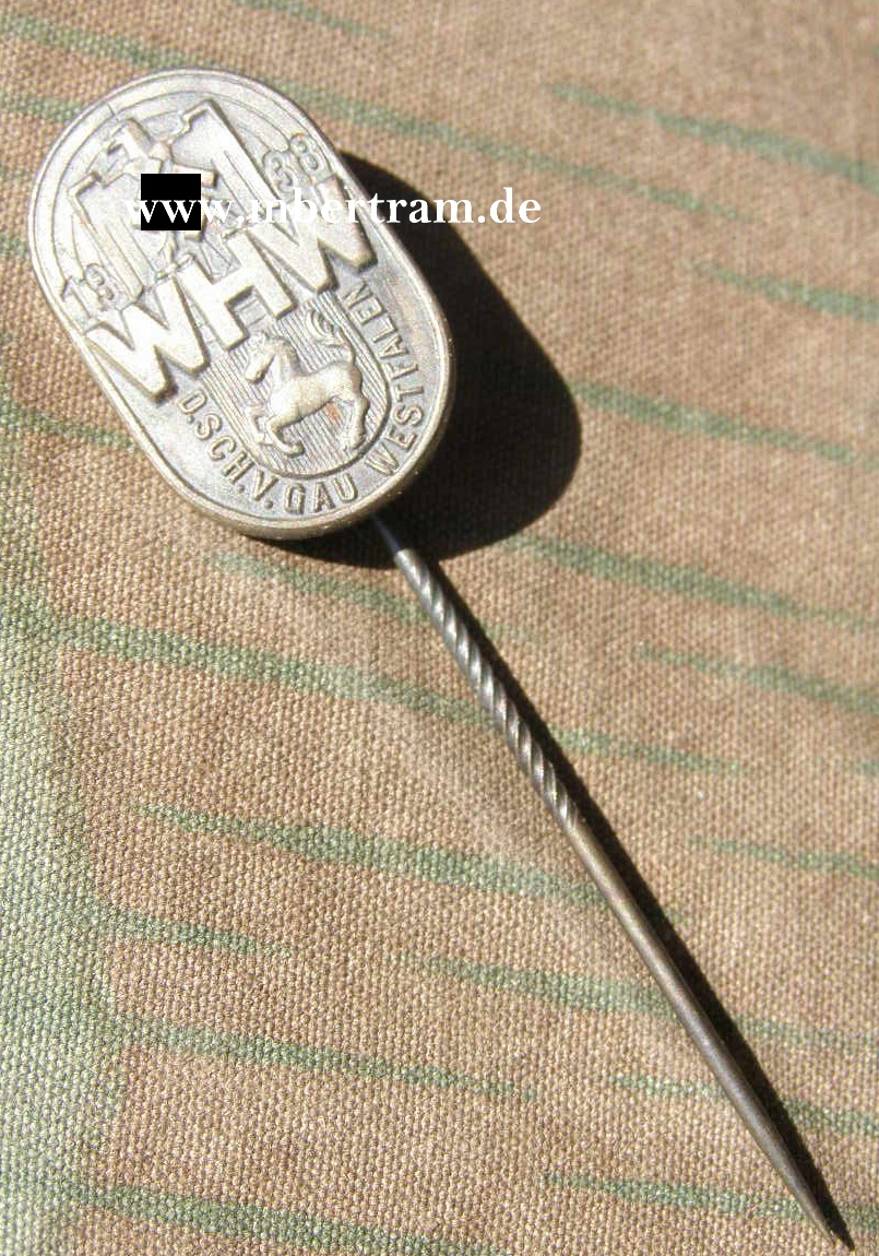 D. Sch. V. Gau Westfalen - WHW 1938 , Blechabzeichen