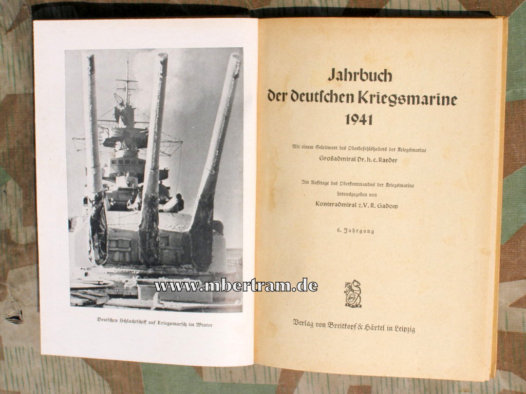 Das Jahrbuch der deutschen Kriegsmarine 1941. 197 S.