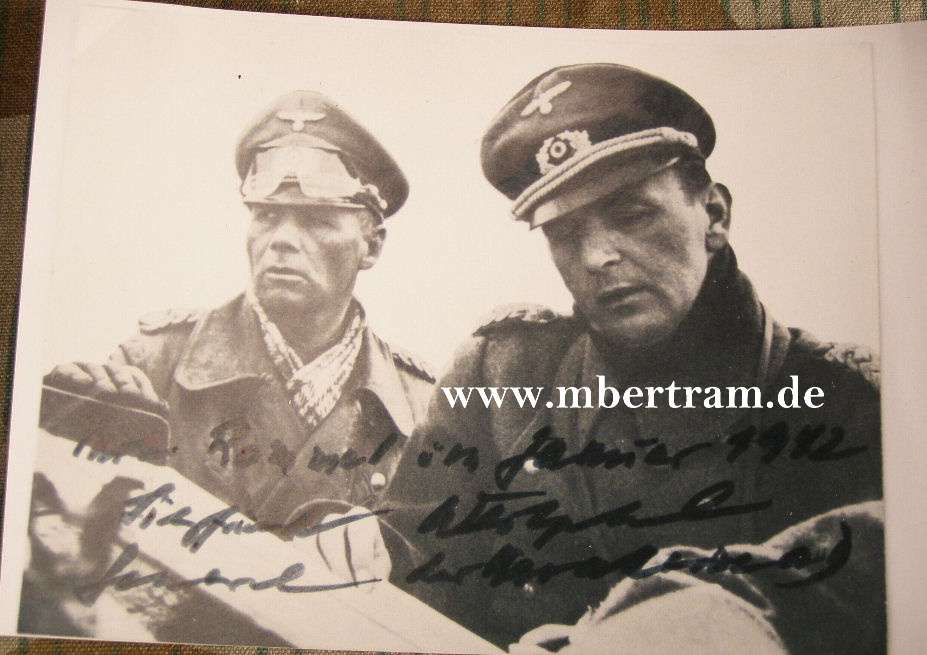 Signatur WESTPHAL, Siegfried. General d.Kavallerie,RK Träger