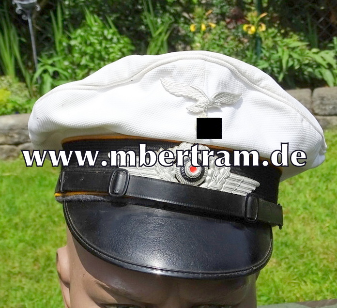 Weiße Luftwaffen Schirmmütze Fliegertruppe