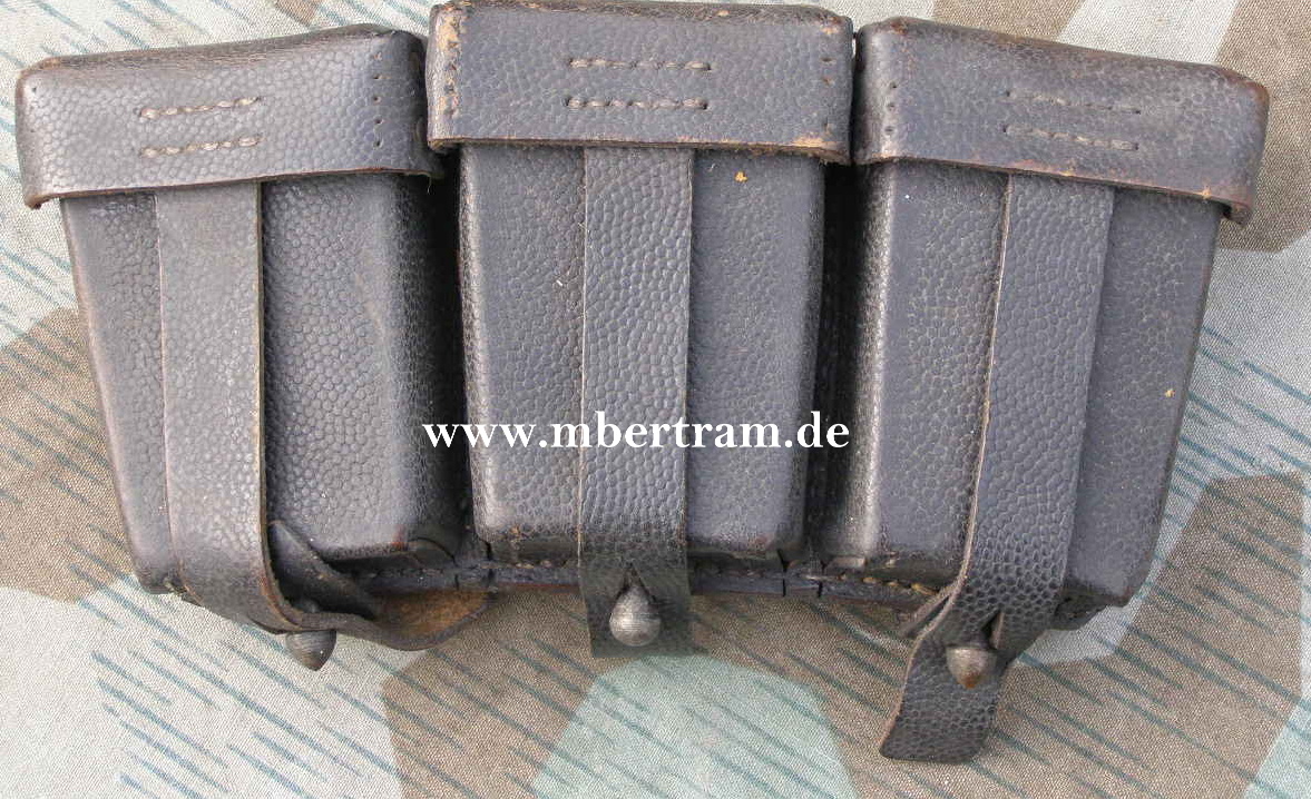 K98 3er Munitionstasche " Kurt Seidel Berlin"
