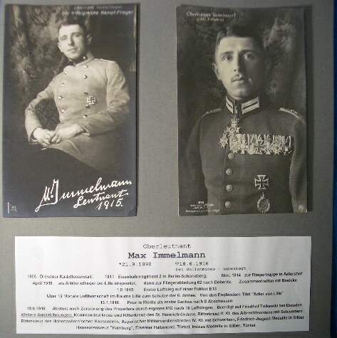 Originalsignatur Olt. IMMELMANN, Max, "Der Adler von Lille"