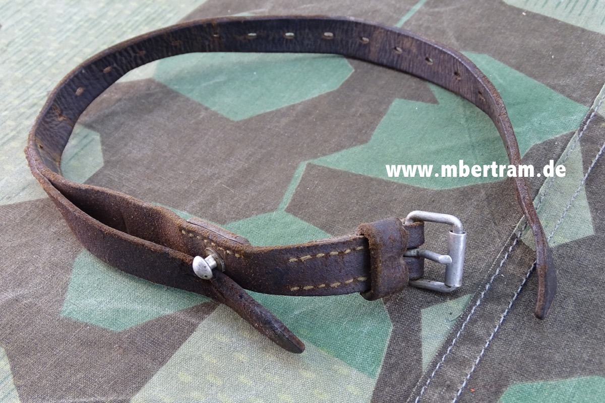 Wehrmacht Doppel Packriemen / Tormister Riemen Leder, Länge ca. 54 cm 1939