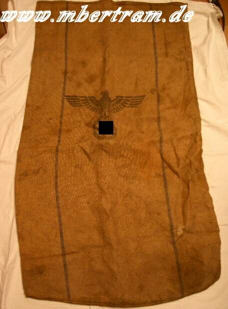 Heeres Verpflegungssack. Gebraucht H. Vpfl.,1938, Adler, Z3-