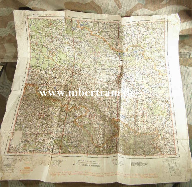 "Fliegerkarte" von Mitteleuropa, Breslau, Stand 29.01.1938