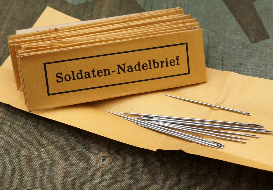 Werhrmachts  " Soldaten-Nadelbrief" für Uniformausbesserungen