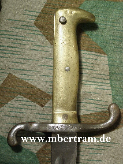 Preussisches Seitengewehr M 1871 o.Scheide, Lünenschloss