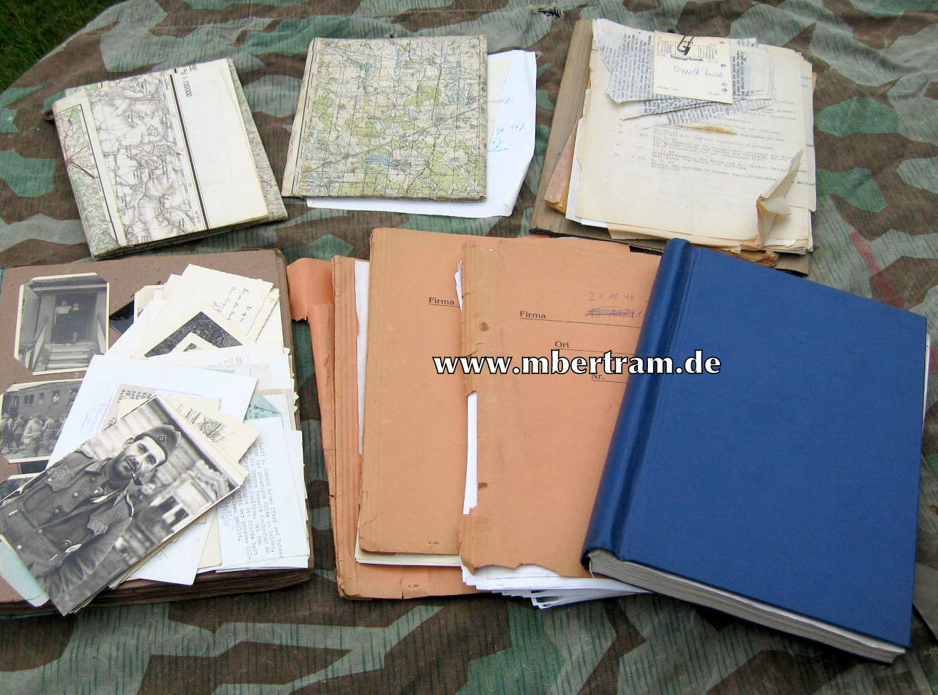 Tagebuch, Karten, Briefe, Fotos, turkestanisches Inf. Btl. 784