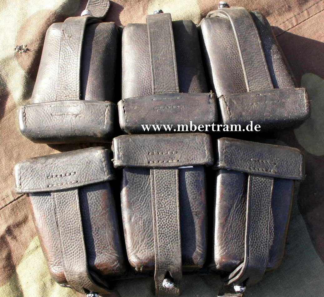 Paar K98 3er Munitionstaschen Wittkop &amp; Co Bielefeld 1939