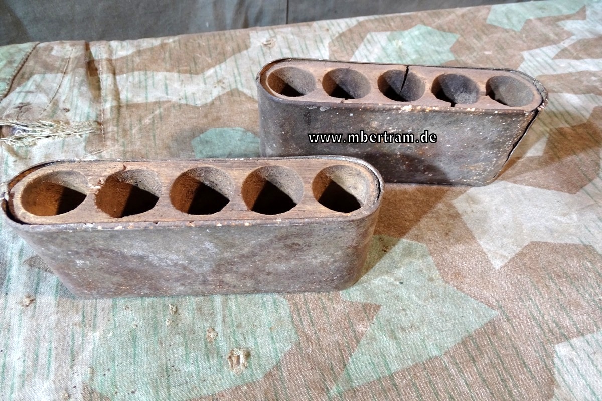 2 Stück Wehrmacht Verpackungsdose für 4 Stück Zündladungen C/98