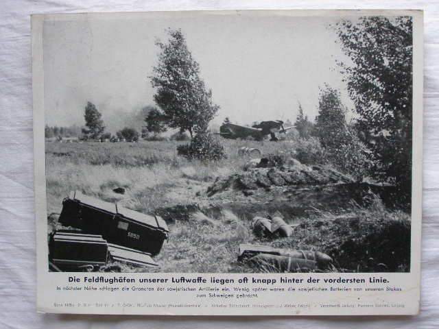 Die Feldflughäfen d.Luftwaffe liegen knapp hinter d. Front