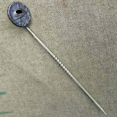Verwundeten Abzeichen in Schwarz Miniatur 9 mm, an Nadel