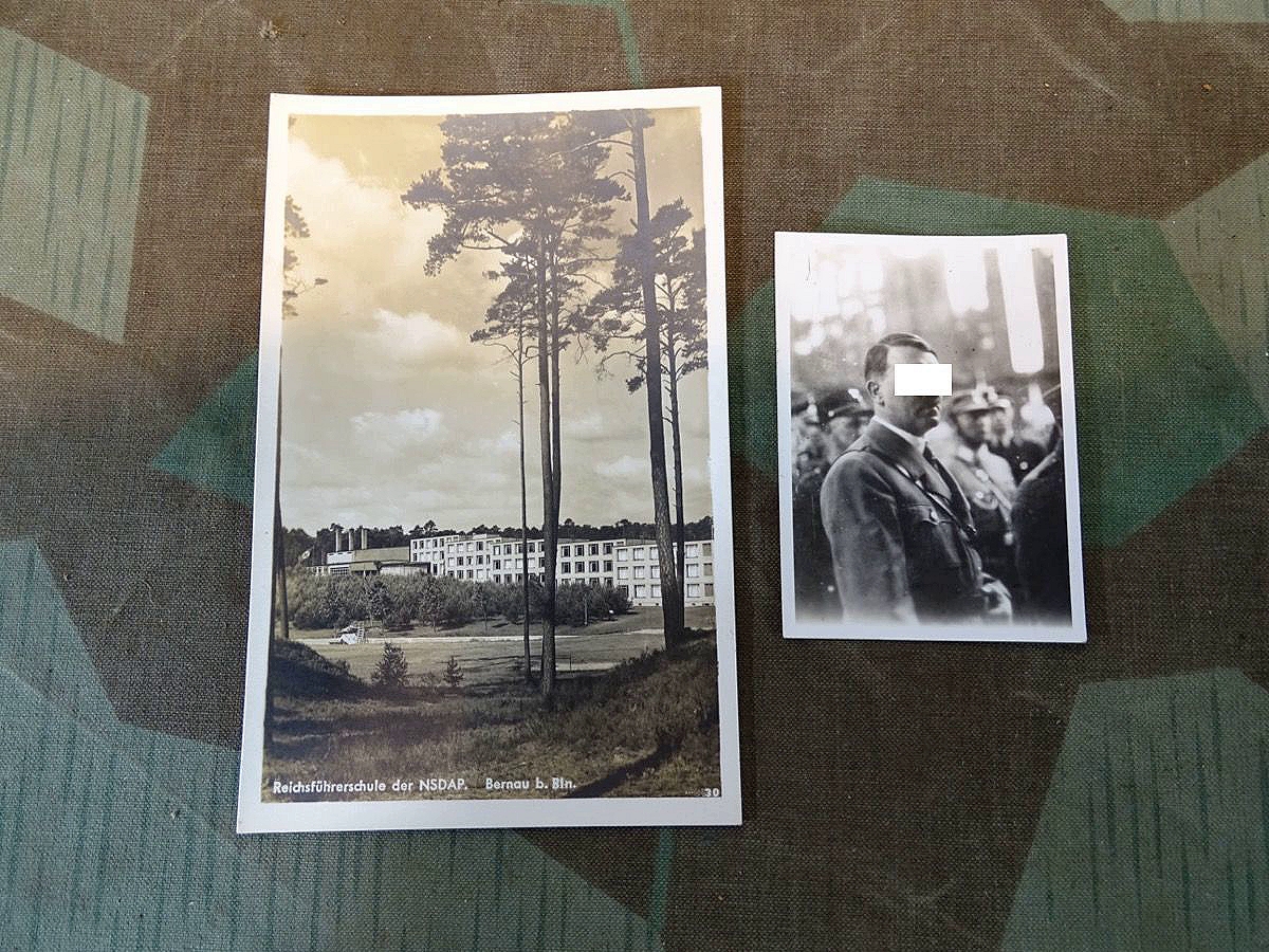 Sd Hitler Postkarte Reichsführerschule der NSDAP Bernau bei Berlin, 1935, später ...