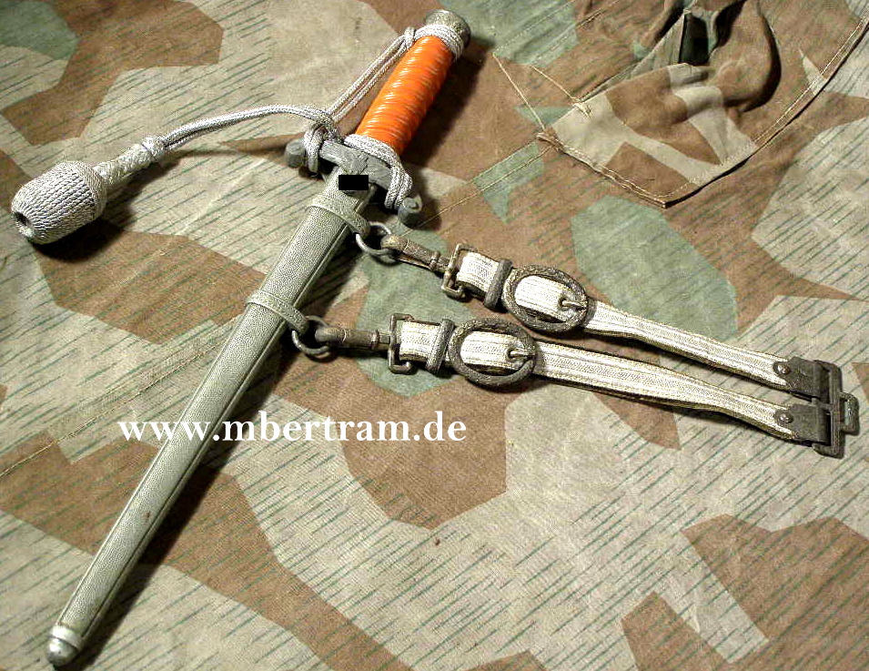 HEERES OFFIZIERSDOLCH, GEHÄNGE, PORTEPEE, WKC
